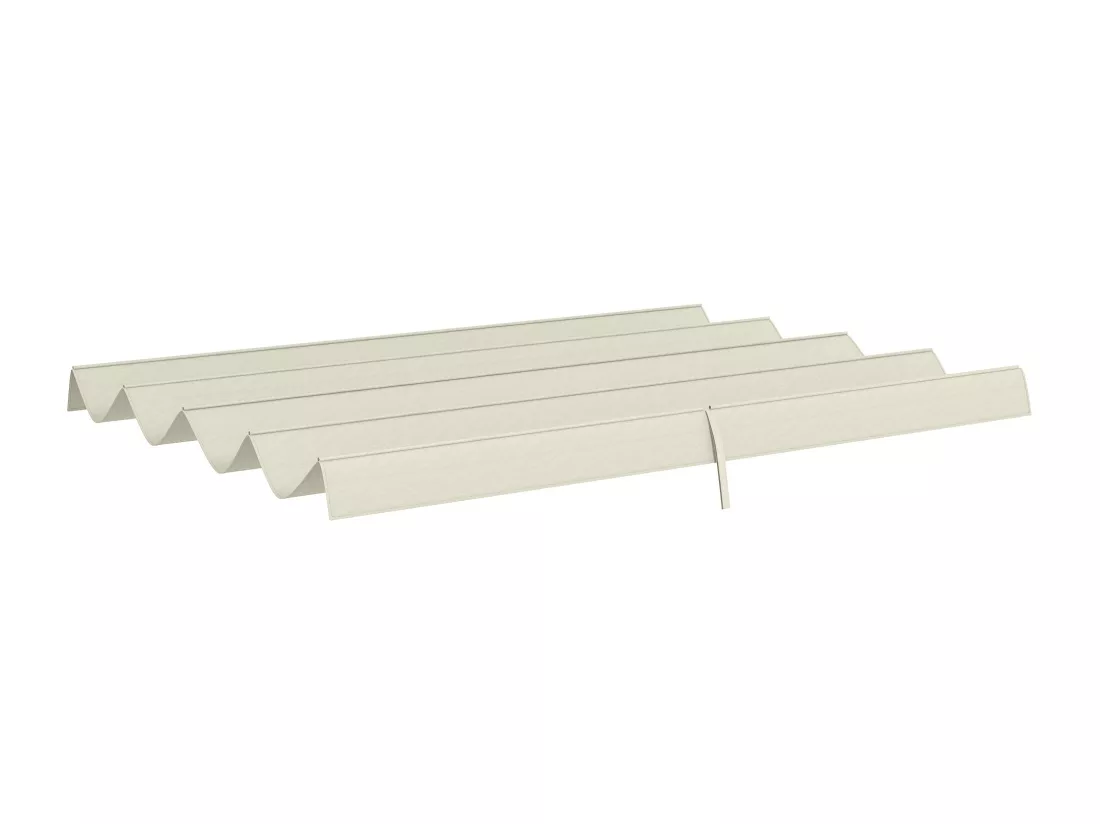 Toile de rechange pour pergola rétractable 3 x 2,15 m polyester haute densité 180 g/m² anti-UV30+ crème