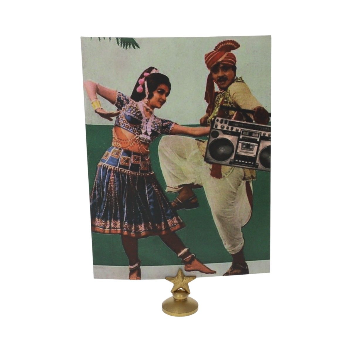 Carte couple de danseurs Indiens Le petit Souk