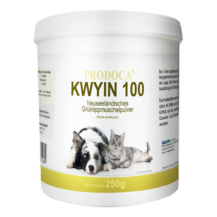 Grünlippenmuschel Kwyin 100 Pulver für Hunde / Katzen, 250 g