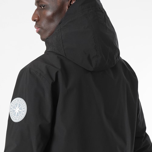 Veste Zippée Capuche Alpine Noir