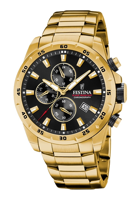 Festina Sport Herrenchronograph Gold F20541/4