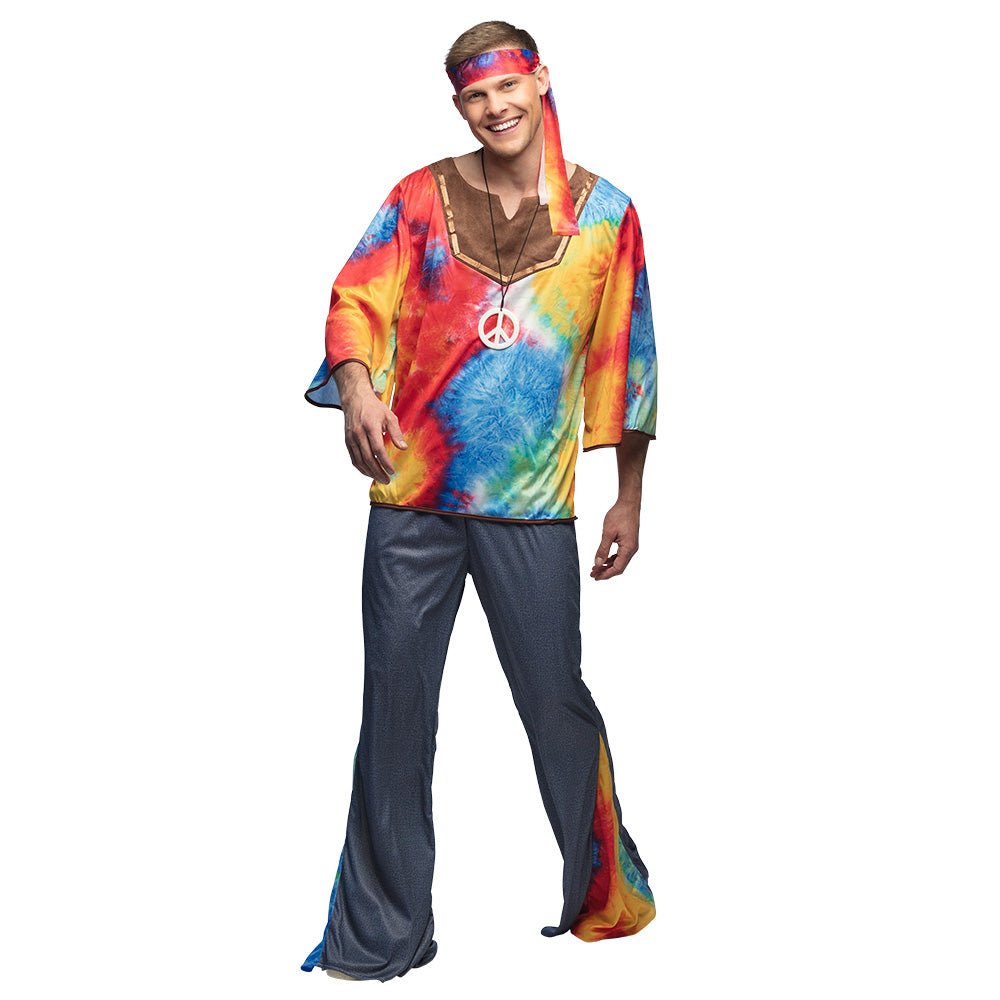 Hippie 60S Kostuum Heren 4 delig