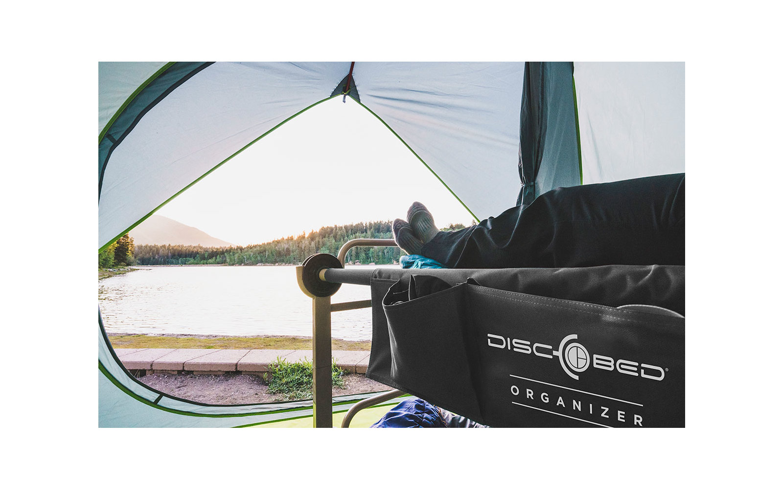 Disc-O-Bed Organizer Seitentasche für Single L und Sol-O-Cot Feldbett schwarz