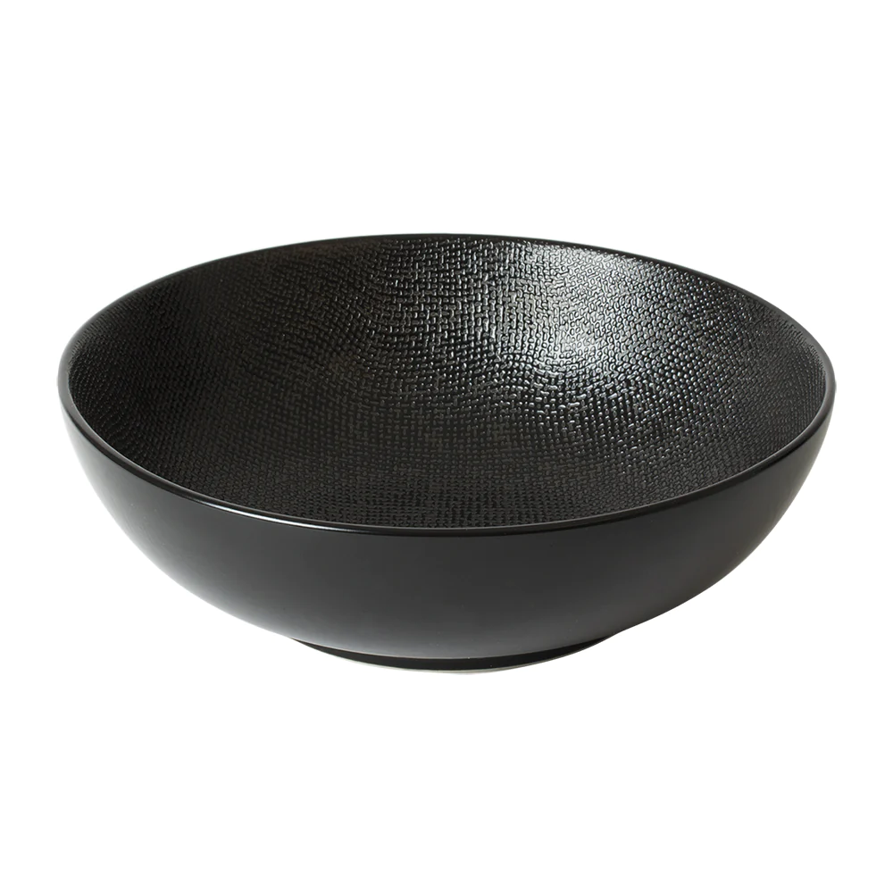 Saladier Vésuvio noir 24 cm Table passion