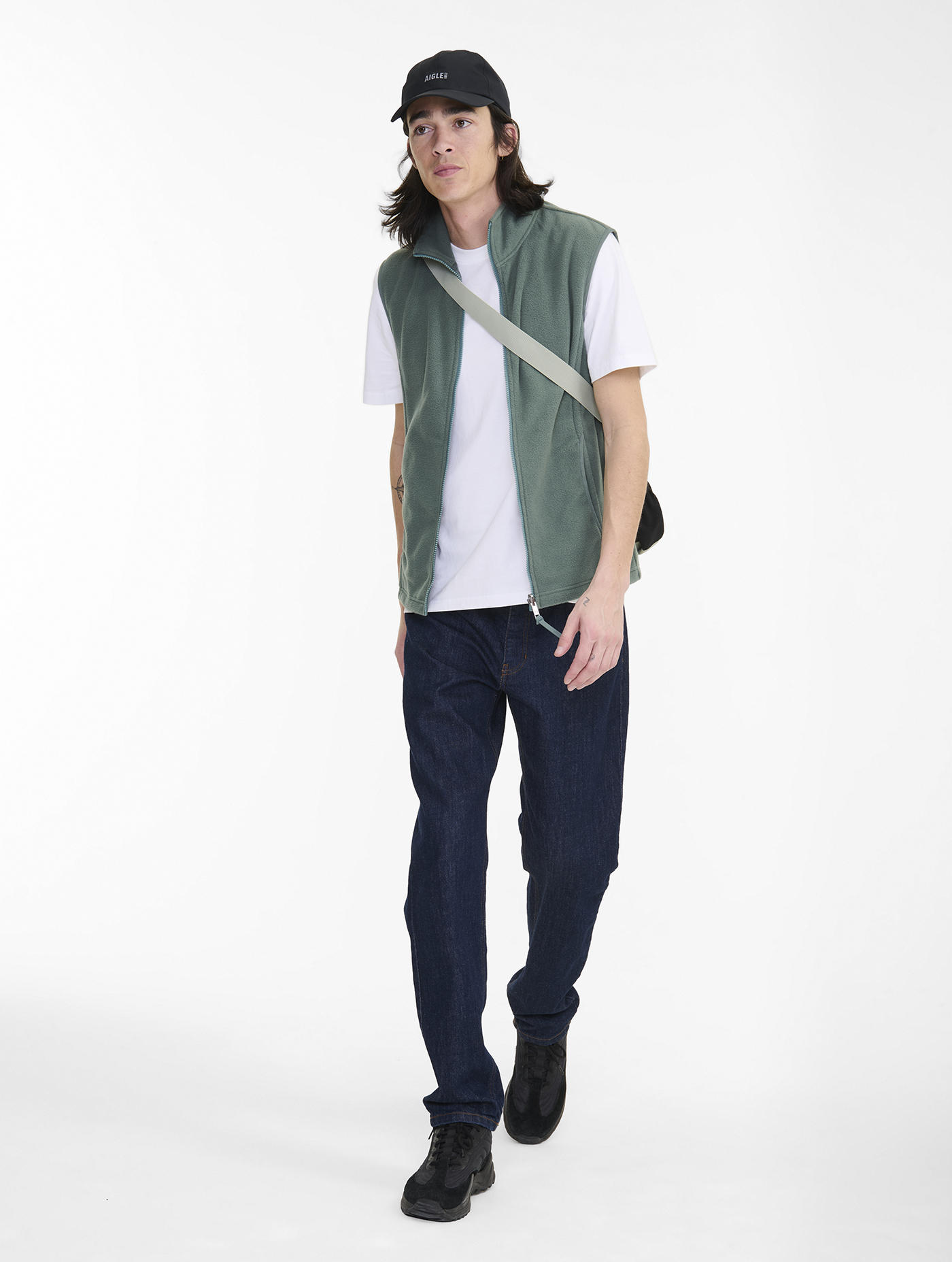 Polaire microfibre T-KIT sans manche avec fermeture éclair ALOE