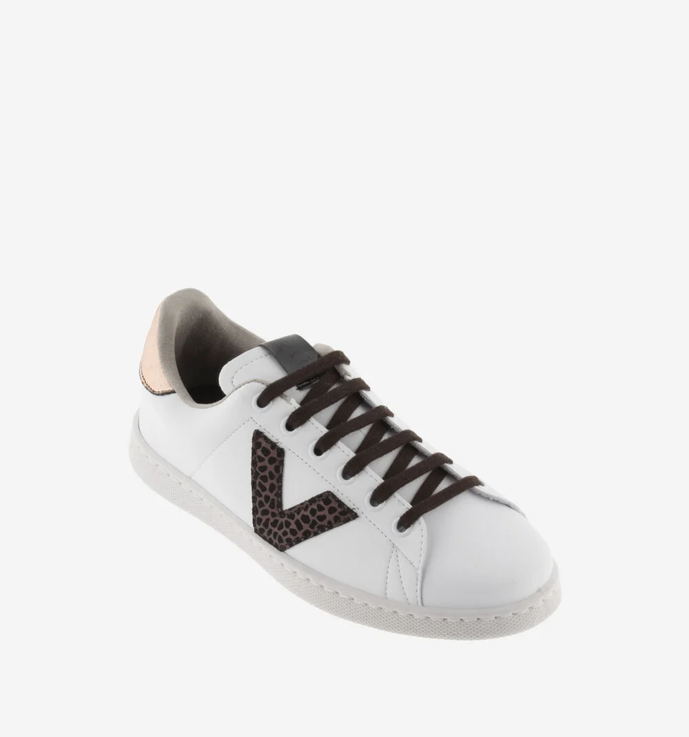 TENIS FAUX LEATHER & ANIMAL PRINTBRONCE