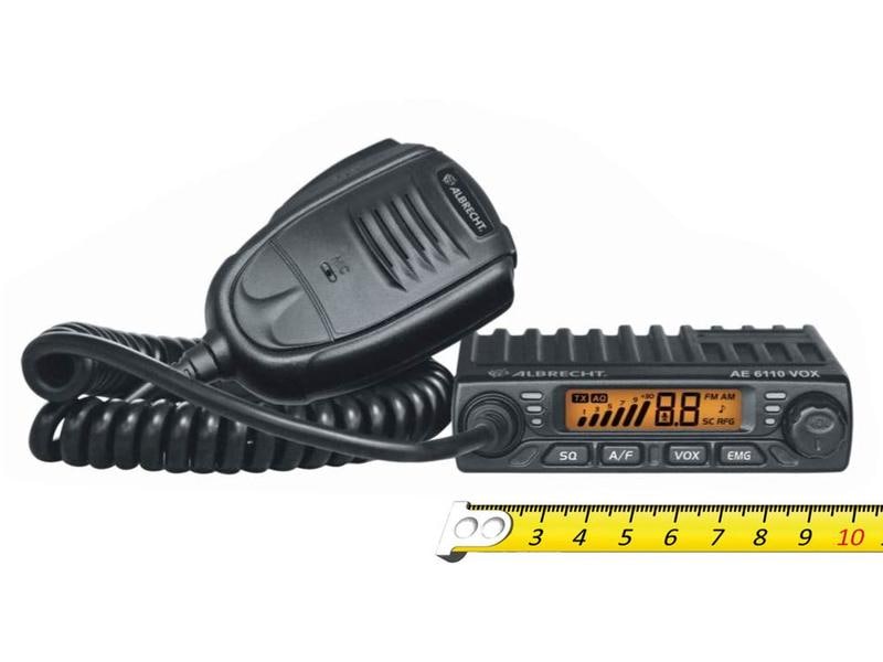 Albrecht CB Funkgerät AE 6110 VOX mit Zigarettenanzünder-St Mini-CB Funk mit VOX Freisprechfunktion