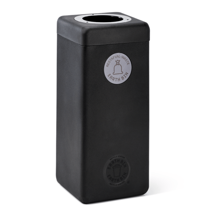 Vepa Bins Afvalbak 60 liter EarthBin grijs zwart (VB044031)