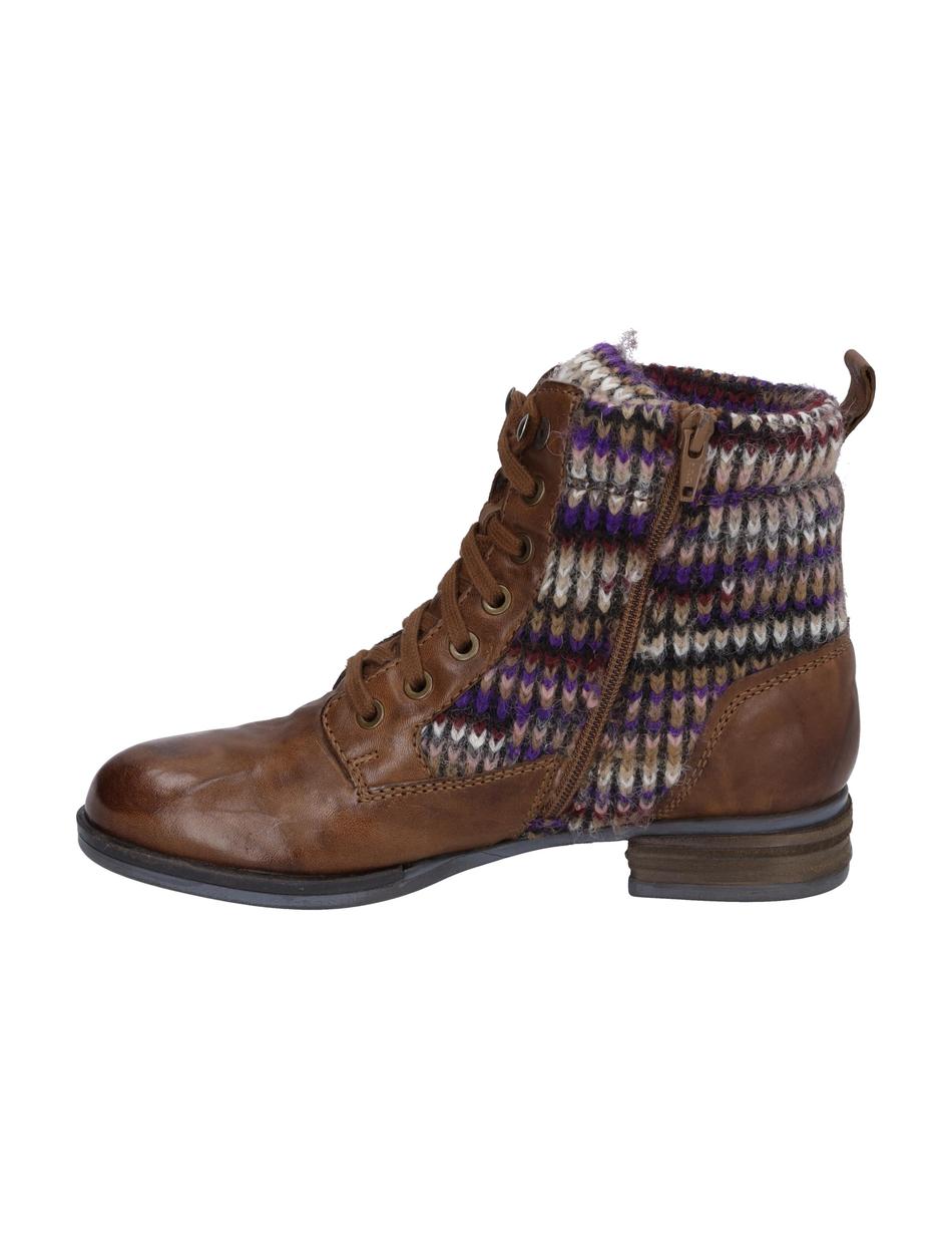 Stiefelette Sanja 17, cognac-kombi