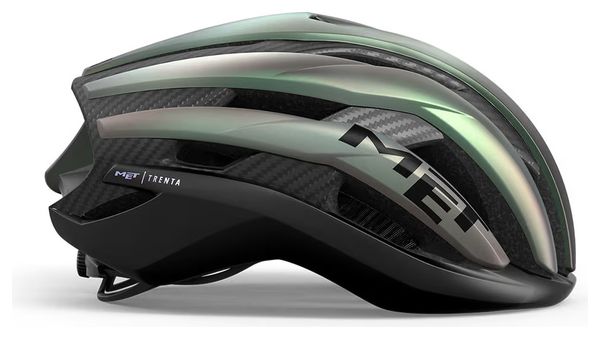 Casque Route Met Trenta 3K Carbon Mips Irisé Vert