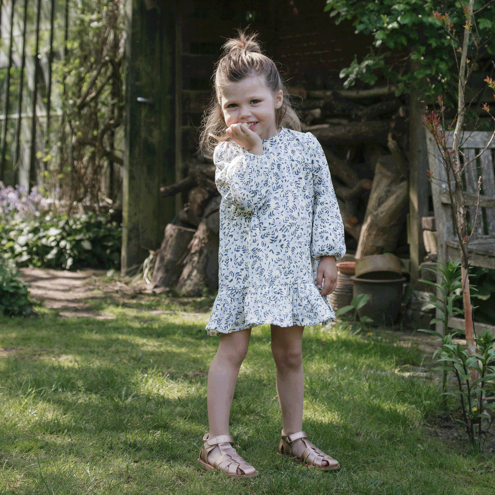 Shoesme rosé-gouden sandaal Microleer | Meisjes schoenen