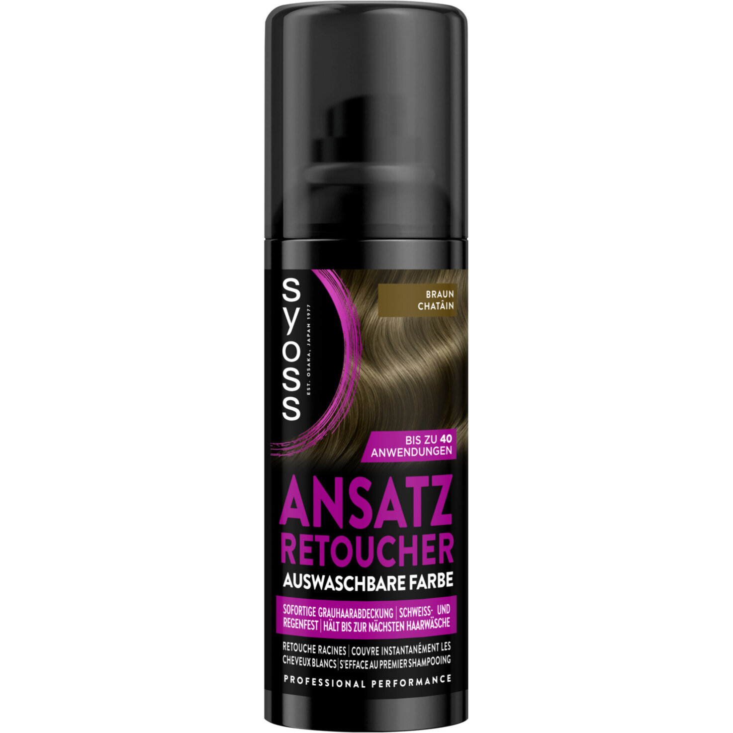 Syoss Retouche Racines Sofort-Ansatz-Kaschierspray Braun