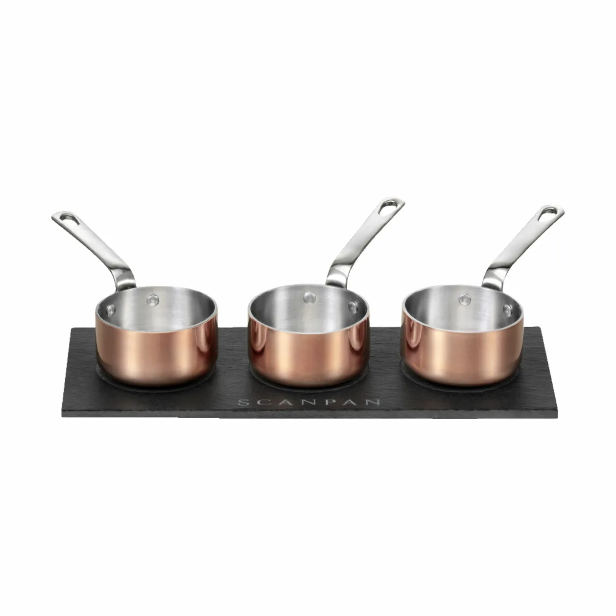 Scanpan Maitre D´ Kasserollesæt m. skiferfad - 4 dele