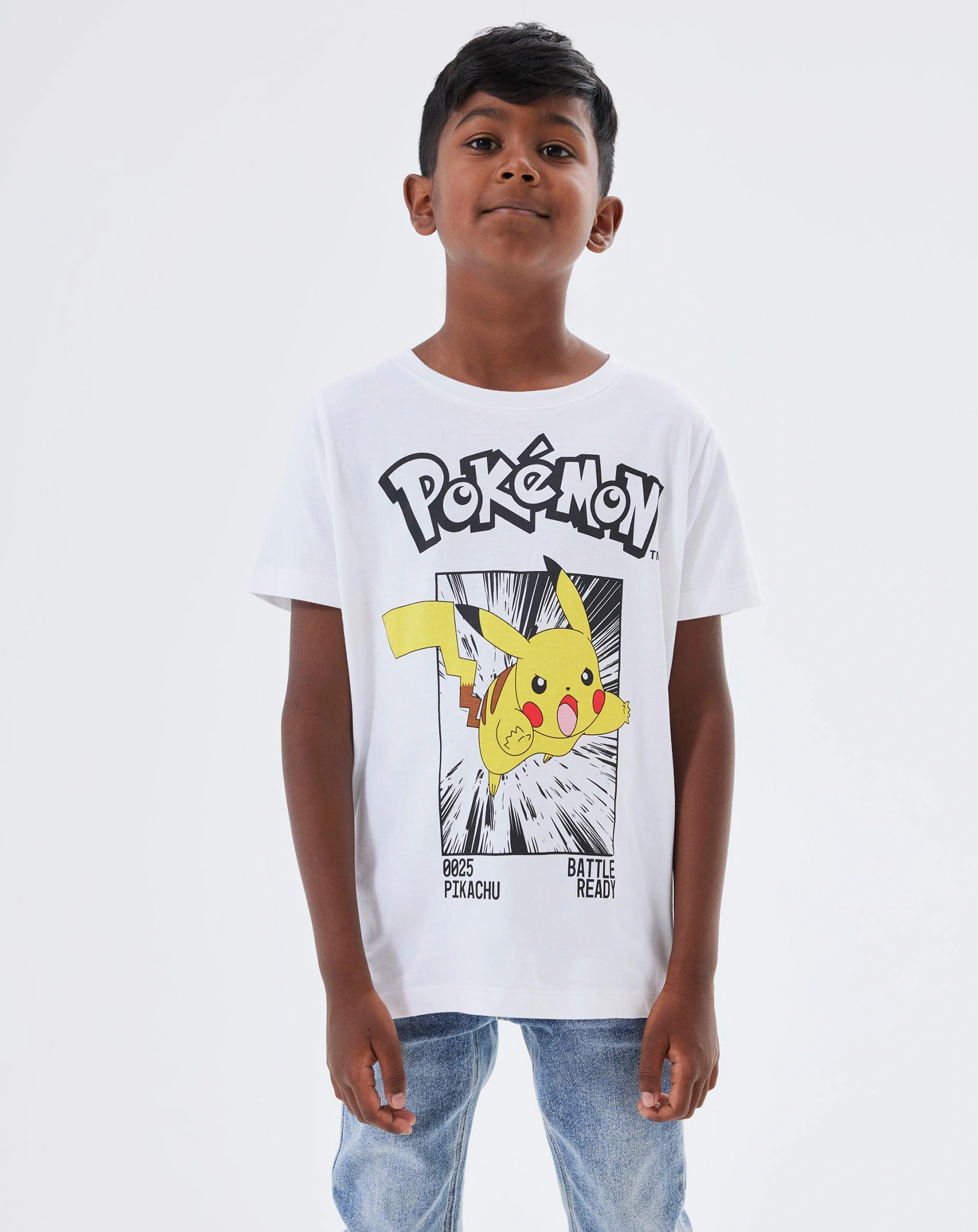T-Shirt NKMNOISI POKEMON in bright white