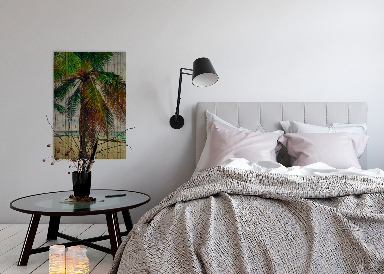 Leinwandbild TAHITI - grün-beige - 60x90 cm