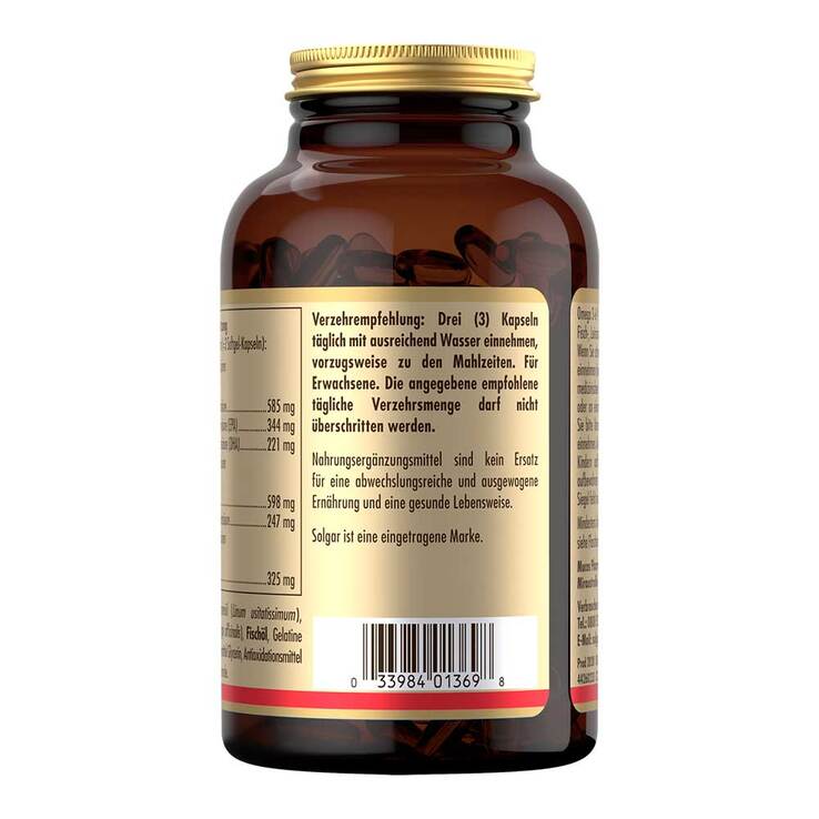 Solgar Omega 3 - 6 - 9 Kapseln, 120 St