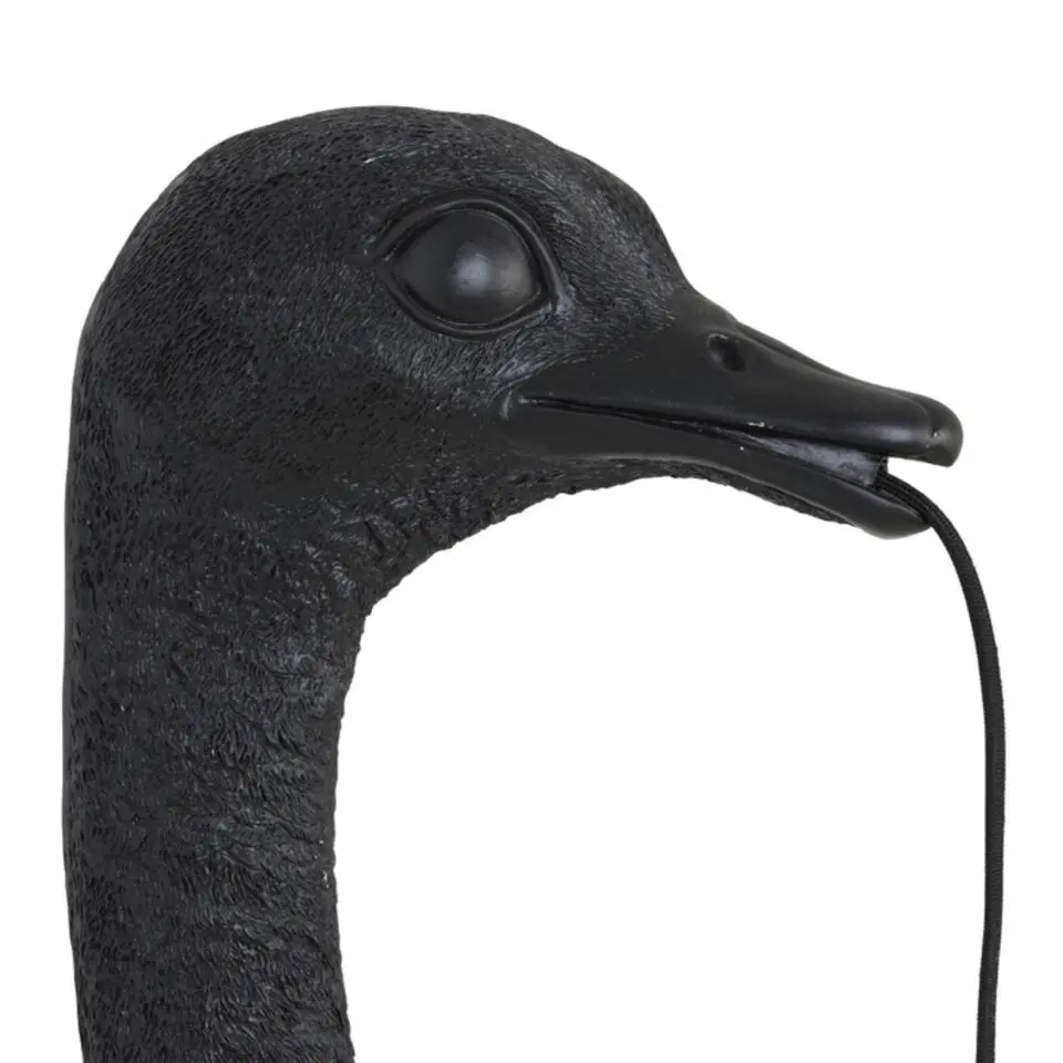 Wandlamp Ostrich - Zwart - 18x15.5x57.5cm