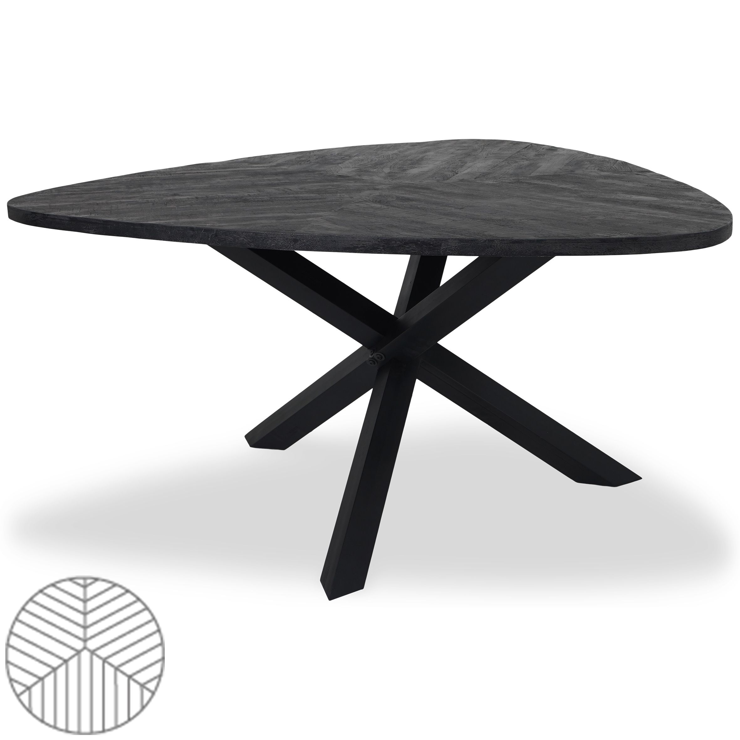Eettafel Trivero B150 x D150 x H78 cm