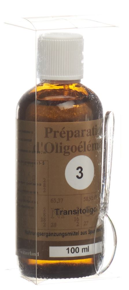 BIOLIGO POE 3 Transitoligo Préparation d'oligoéléments/Pruneau<br>100 ml, Flasche, Lösung