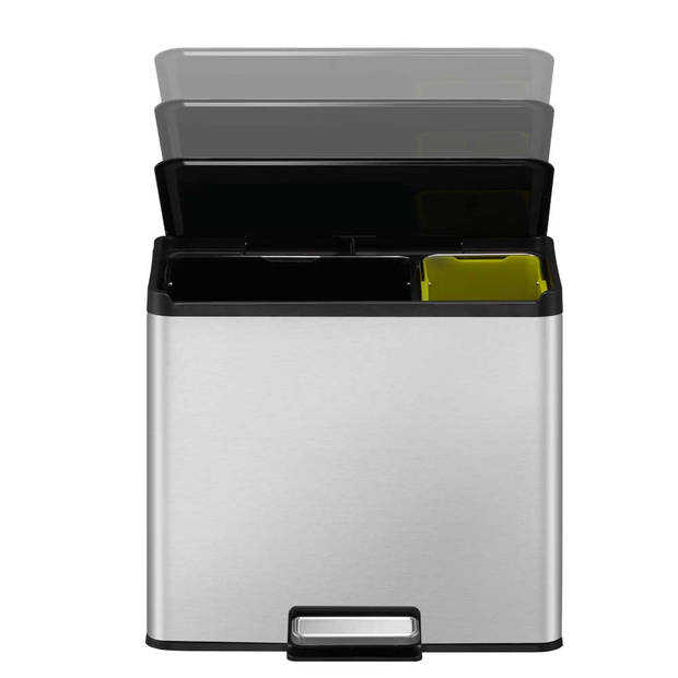 EKO Essential Recycler pedaalemmer afvalscheider - 20 + 9L - mat RVS
