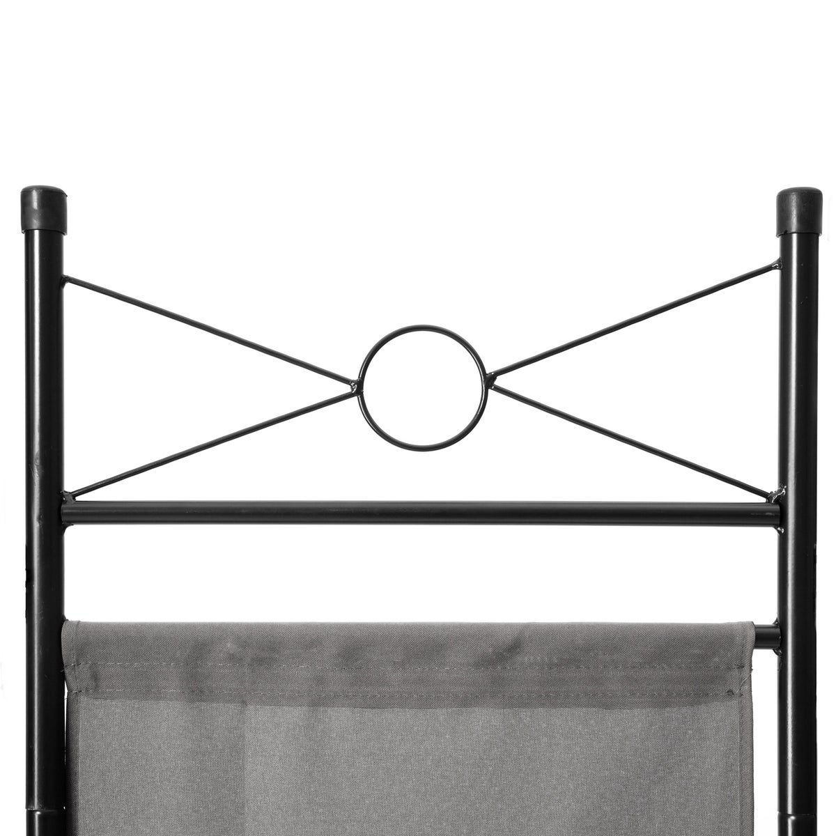 tectake roomdivider, 4-delig privacyscherm, 160 x 2,5 x 180 cm