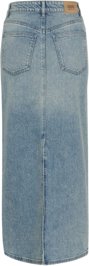 Gestuz GZzorah MW long skirt Mid blue washed