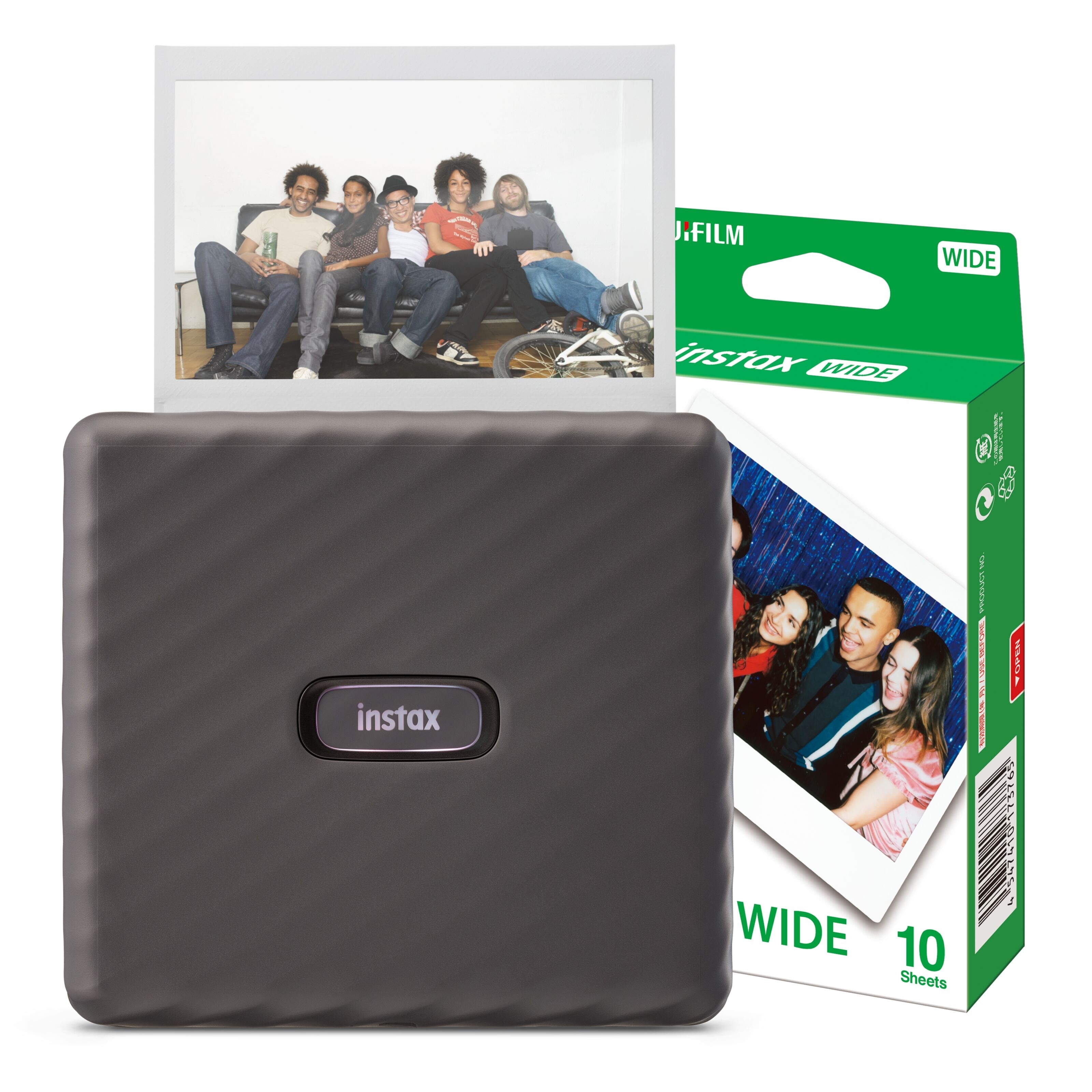 Fujifilm instax Link WIDE grå inkludert 10-pk. film