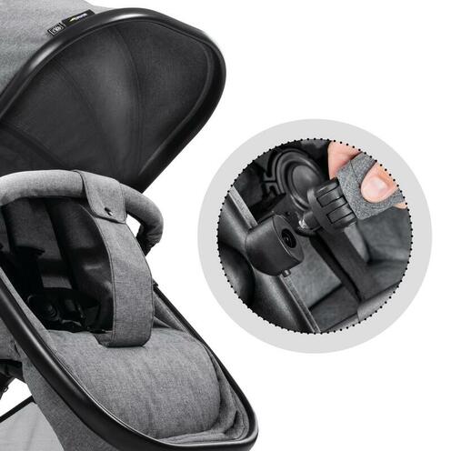 Poussette double Atlantic Twin Mélange Grey - HAUCK