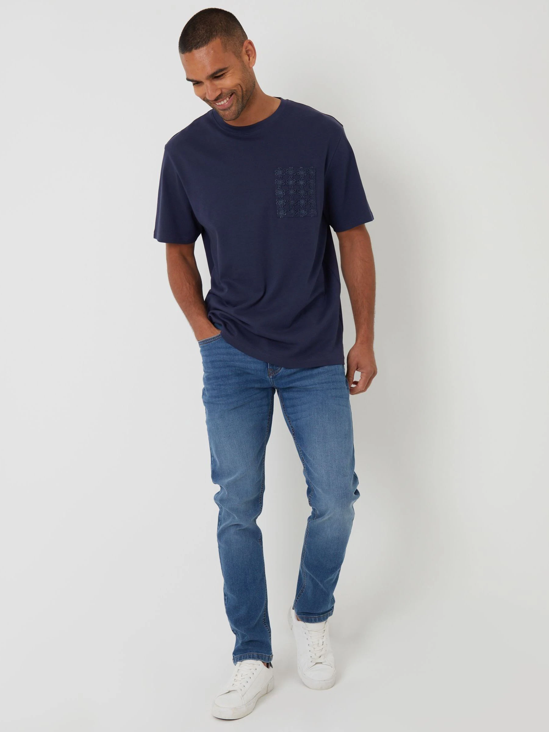 Light wash - Threadbare - Slim-fit jeans met stretch