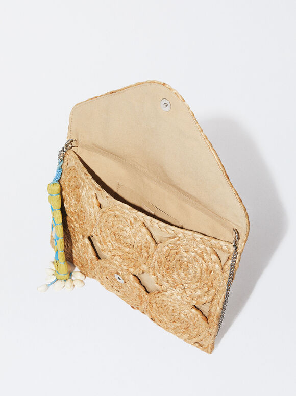 Bolsa com alça de juta - Camelo