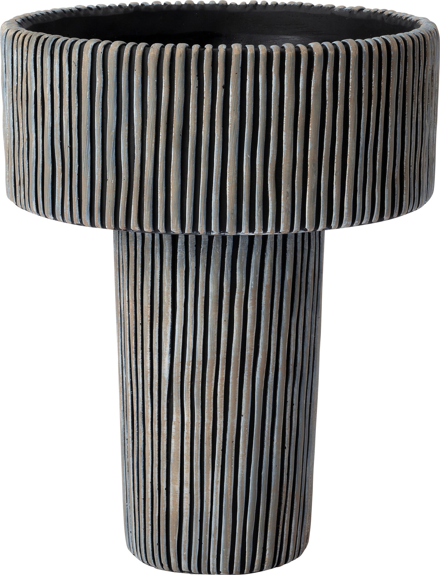 Intratuin bloempot Milan zwart D 22 H 28 cm