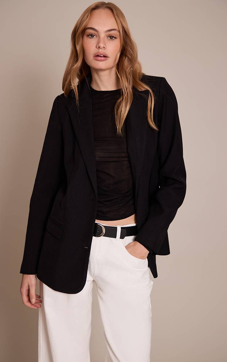 Noir Blazer Long Oversize