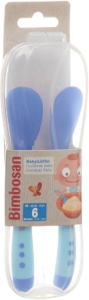 Bimbosan Löffel blau, 2 Stück