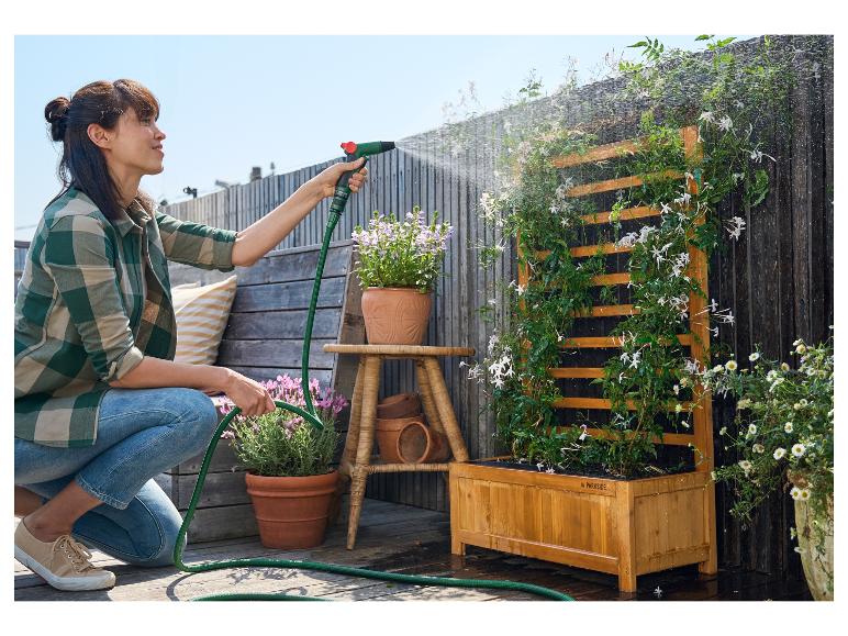 Plantenbak met klimrek
