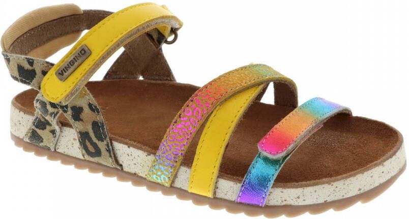Vingino Vienna sandaal Sandalen bruin geel multi