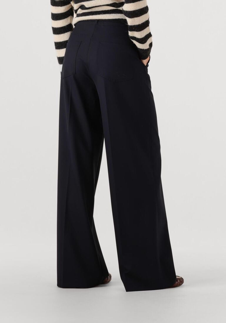 donkerblauwe cambio wijde broek adrienne