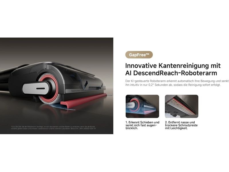 Dreame Hartbodenreiniger H15 Pro Kabelloser Nass- und Trockensauger