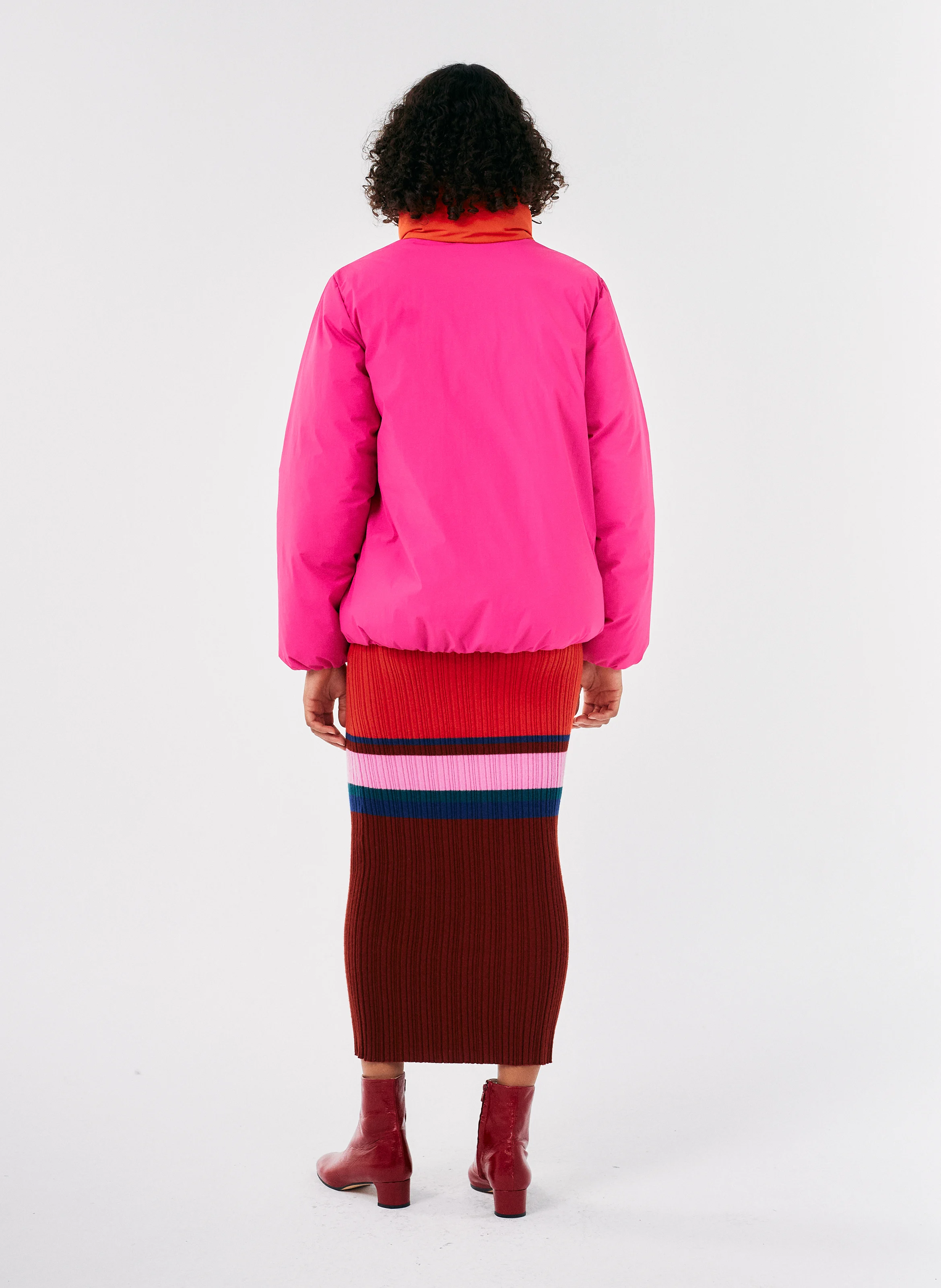 Doudoune col montant | Violet