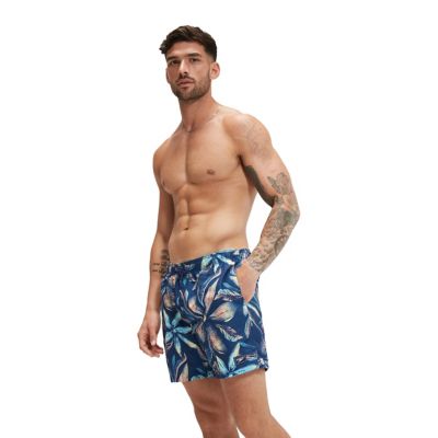 SpeedoDigital bedruckte Freizeit-Schwimmshorts 40 cm - blau