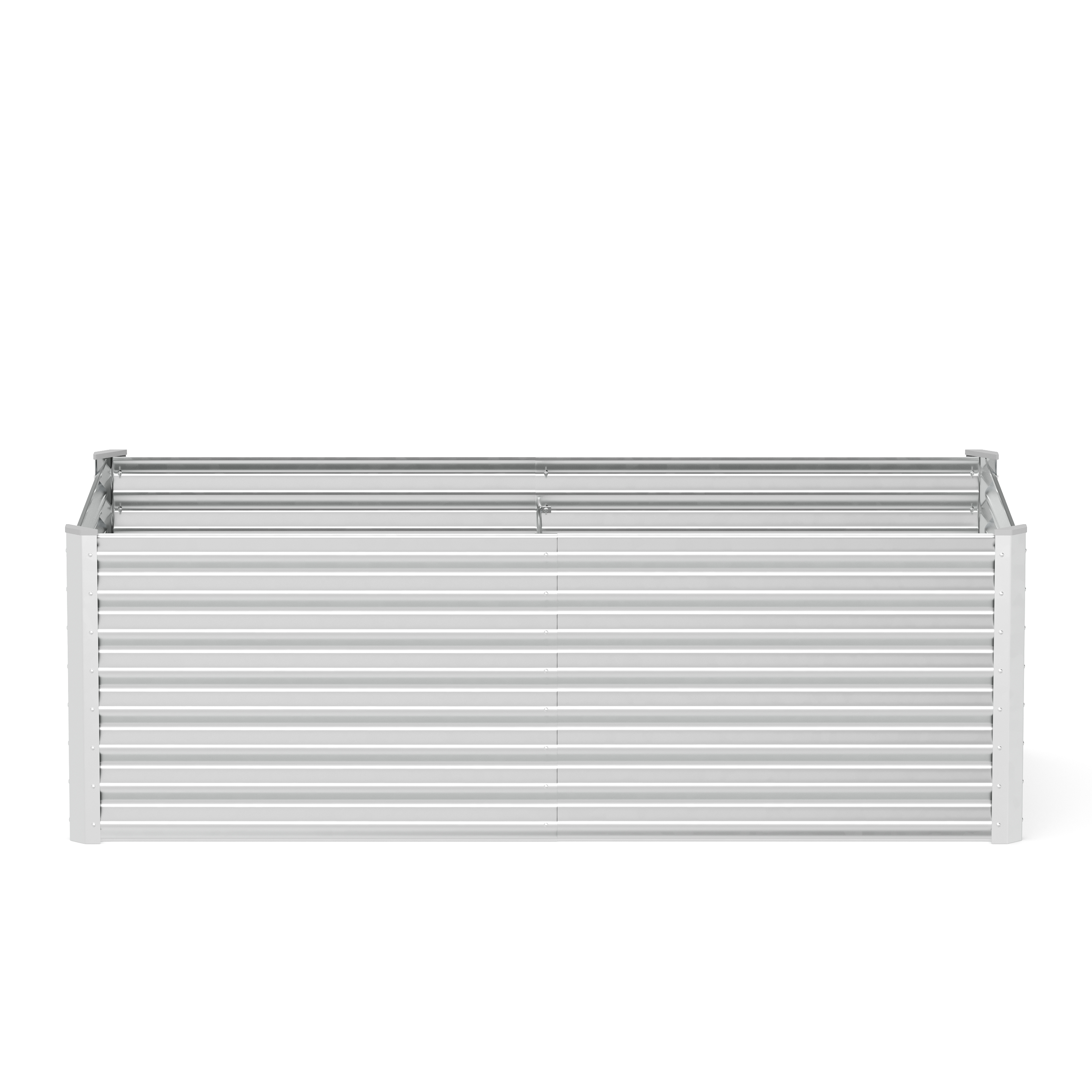 Hochbeet Stahl 180 x 90 x 60 cm silber