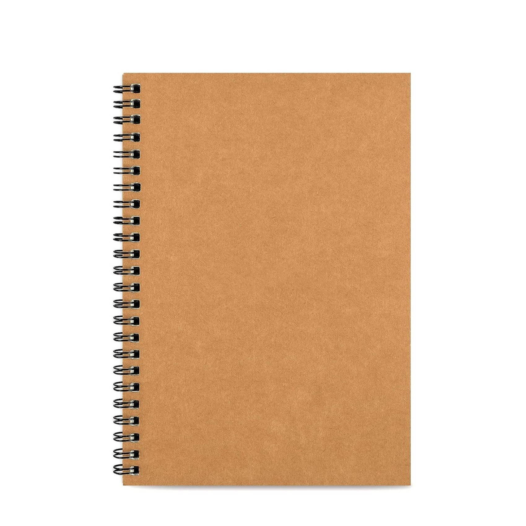 A4 Skizzenbuch 60 Seiten Spiral Block (160g/m2) - Braun
