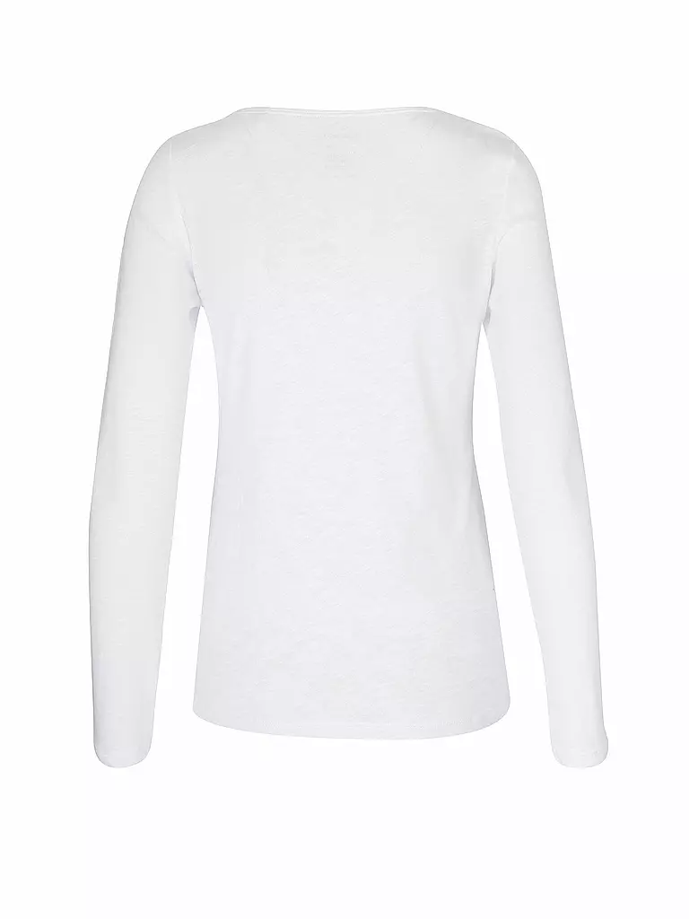 MARC O'POLO Langarmshirt weiss