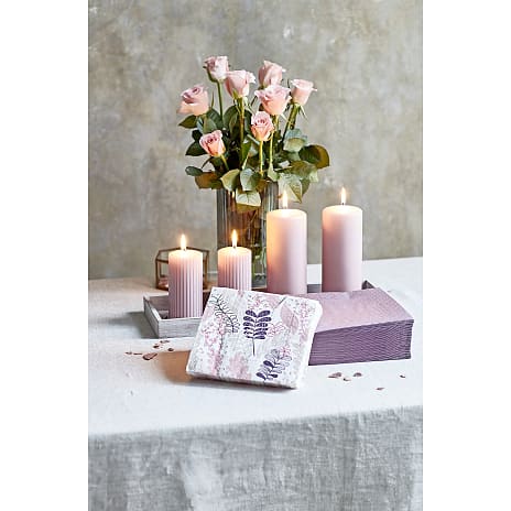 Windsor rillet bloklys 5,8x12 cm - rosa