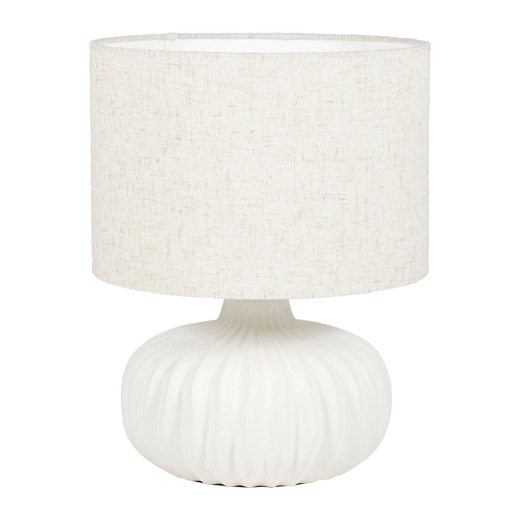 Lampe à poser JULIA céramique blanc H 32cm