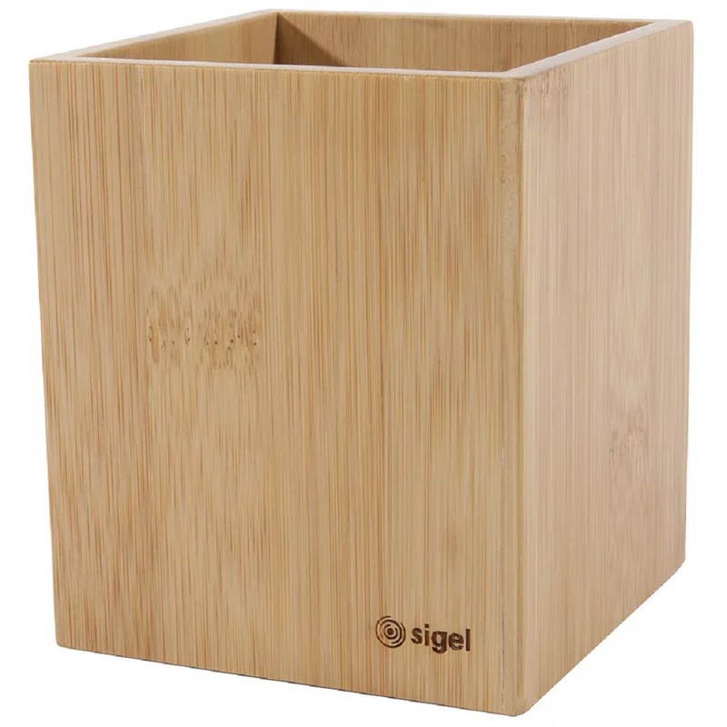 Sigel Stifteköcher Eyestyle Bambus, hellbraun