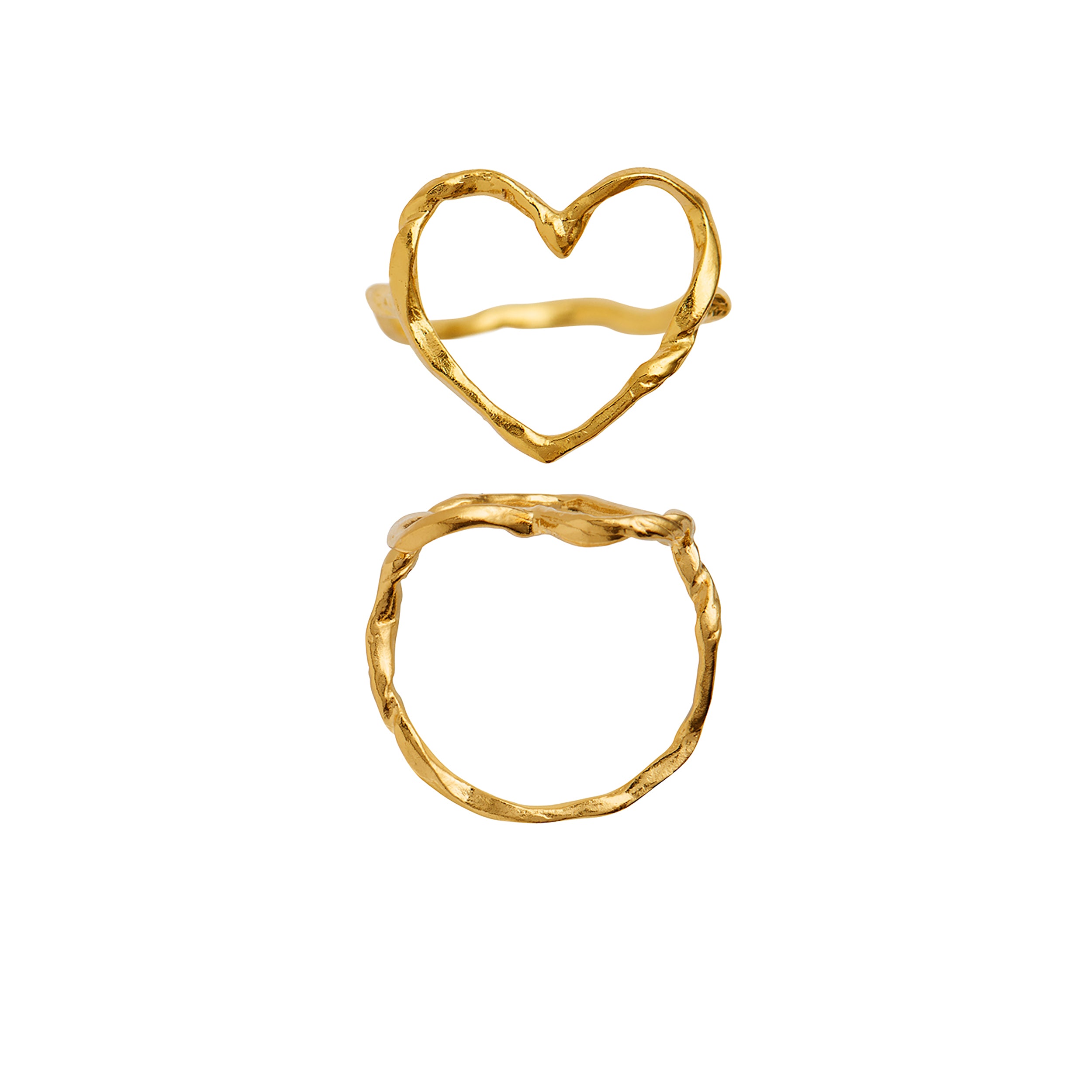 STINE A Jewelry  Funky Heart ring - forgyldt