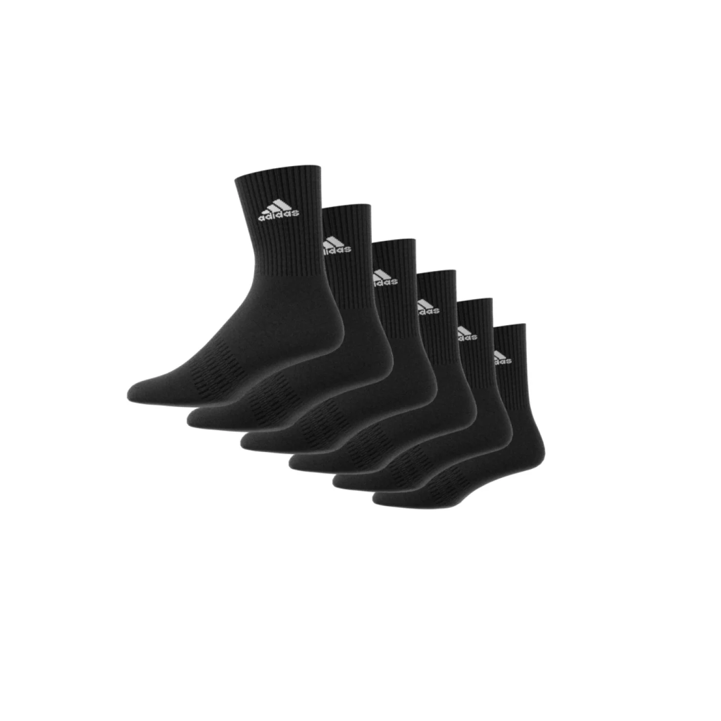 Adidas Gevoerde Sokken 6 Paar Zwart Wit
