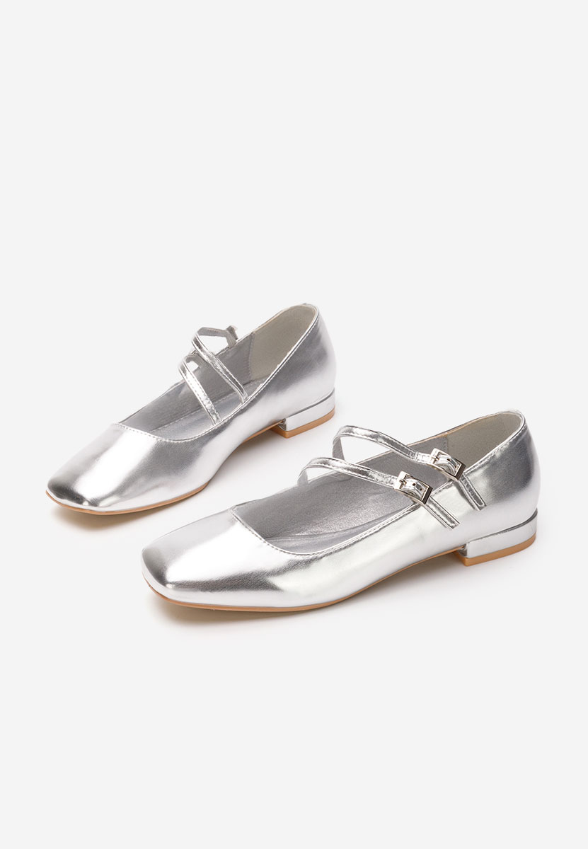 Chaussures à petit talon argent Jadea