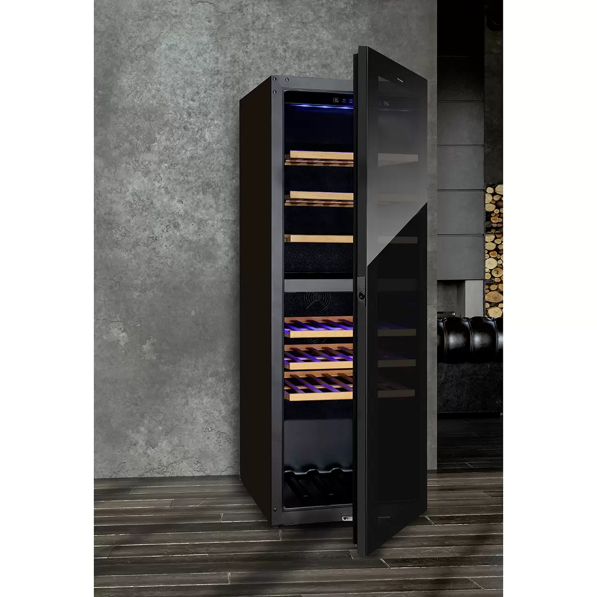 Weinklimaschrank 291 L mit Schwarz
