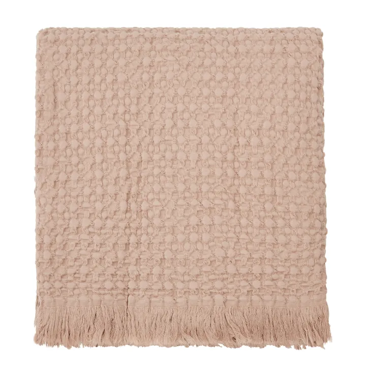 Haomy Plaid Tempo en coton | Beige rosé